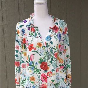 Gibson Latimer floral blouse